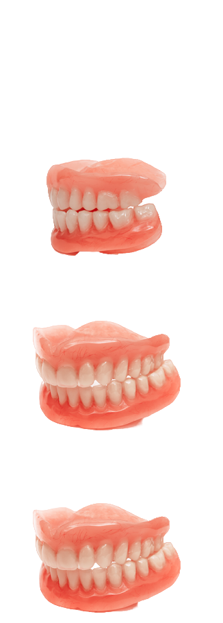 medical dentures placed side by side