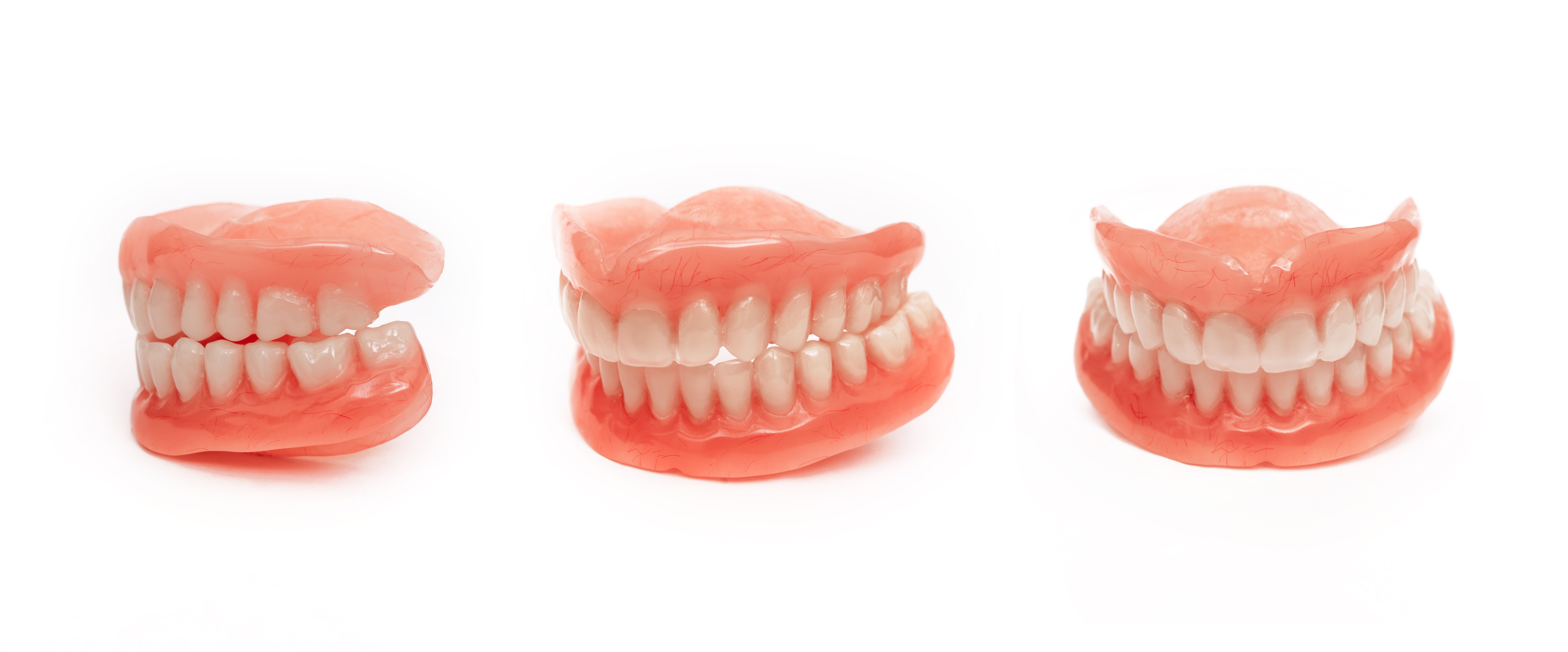 medical dentures placed side by side